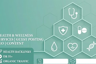 provide high da health backlinks from pure health niche sites