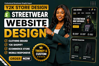 streetwear website y2k shopify website clothing brand website clothing website