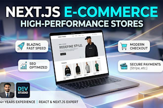 build a high performance next js e commerce website