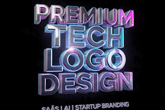 design modern tech logo and complete brand style guide