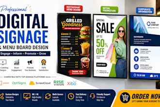 create engaging digital signage for businesses menu   screen,presentation screen