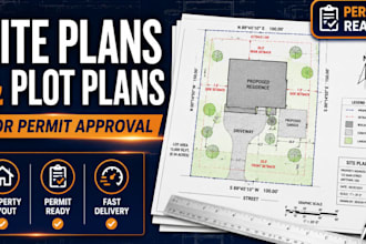 create site plans and plot plans for permit approval