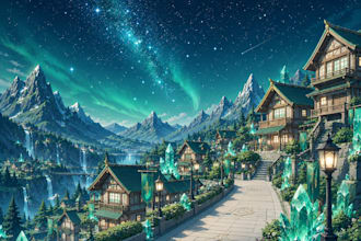 create anime fantasy wallpaper art