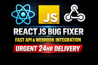 fix react js bugs, UI errors, and API routing issues