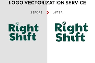 vectorizaré tu logo o imagen en un archivo vectorial profesional