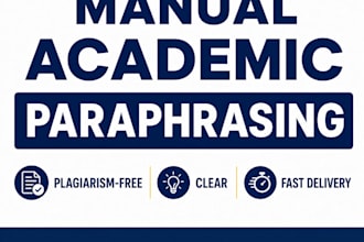 manually paraphrase and rewrite your academic content