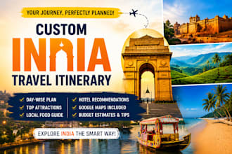 create a custom india travel itinerary