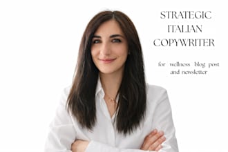 be your strategic italian copywriter for blog and newsletter