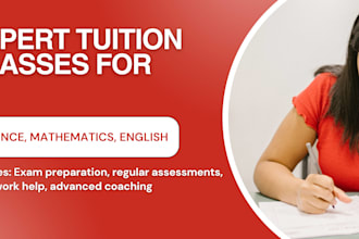 teach science, maths and english for your kid
