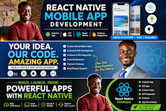 develop android and ios apps using react native and expo