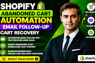 shopify abandoned cart, automation, email followup, cart recovery