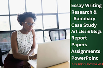 do business case study, research, articles analysis and report summaries
