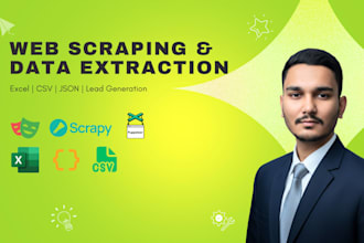scrape website data and deliver clean excel CSV json files