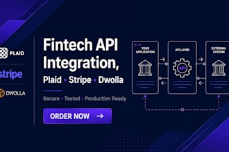 fintech api integration with paid, stripe and dwolla for your app