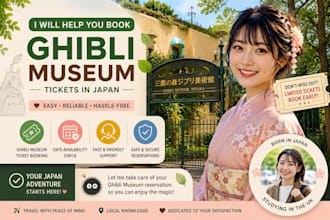 help secure ghibli museum, ghibli park, and japan attraction reservations
