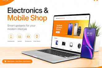 design a wordpress electronics and gadget store website