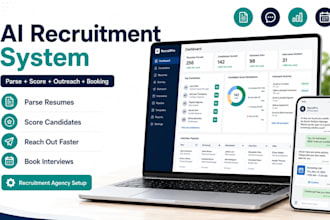 build ai recruitment system to parse score reach out book candidates