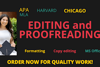 edit, proofread, rewrite and format your document in apa 7 style