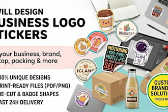 design business logo stickers