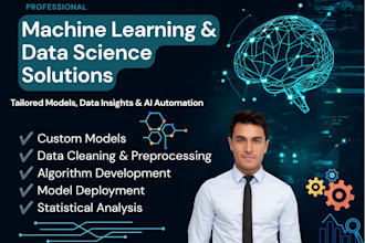 develop end to end ai, data science, machine learning models in python