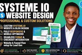 do systeme io sales funnel, systeme io landing page, systeme io website redesign