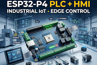 design esp32 p4 plc hmi controller and industrial iot edge systems