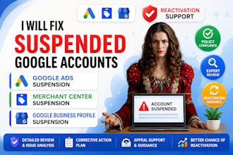 fix google ads merchant center and business profile suspensions