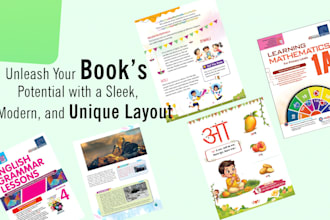 create a modern ebook cover and interior layout design
