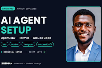 setup openclaw hermes ai agent vps docker claude code telegram