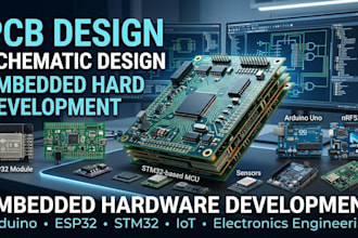 do pcb design schematic and embedded hardware development