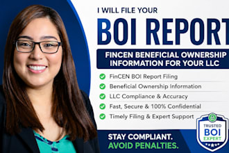 file boi report fincen beneficial ownership information for US llc