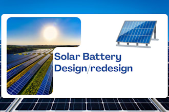 do solar battery design or redesign, battery design, solar installation