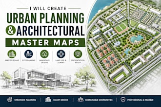 create urban planning and architectural master maps