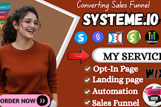 build systeme io sales funnel, systeme io landing page, systeme io website