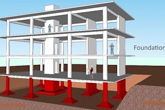 create structural load analysis seismic design steel connection building layout