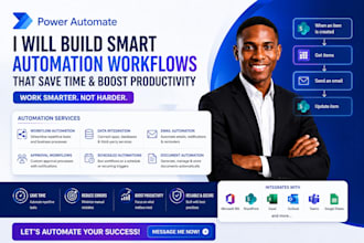 create power automate workflow and business  automation
