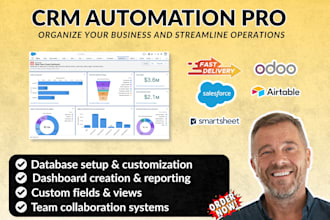 setup airtable salesforce odoo smartsheet dashboard database automation workflow