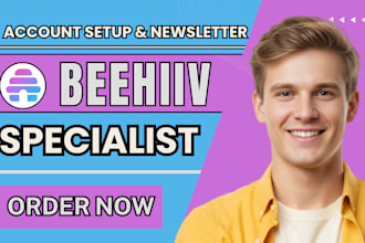 setup beehiiv newsletter design, beehive ai landing page and beehiiv website