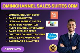 setup omnichannel sales suites crm via hubspot freshworks salesloft vinculum