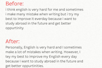 proofreading and edit without altering the actual context