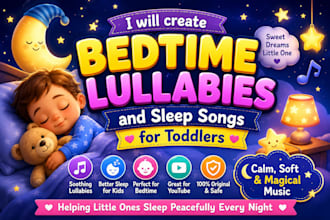 create bedtime lullabies and sleep songs for toddlers