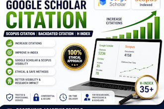 increase google scholar citation, scopus citation, backdated citation, h index