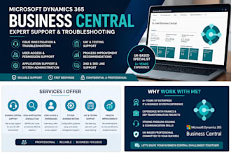 microsoft business central 365 erp support and troubleshooting