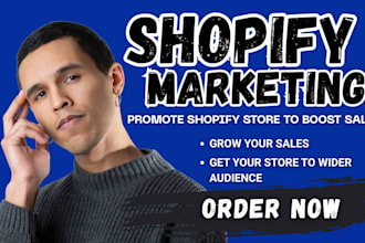 shopify website traffic promotion and ecommerce marketing to boost shopify sales