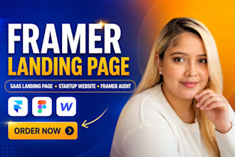design framer landing page, saas landing page, framer audit and startup website