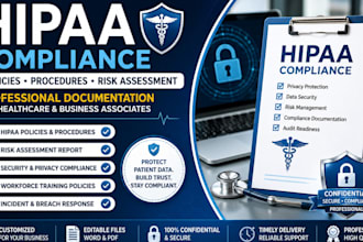 prepare hipaa policies procedures risk assessment and compliance documents