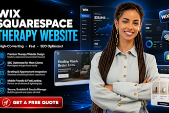 build wix squarespace therapy website mental health website aba therapy website