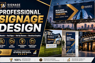 design billboard signage yard sign roll up banner