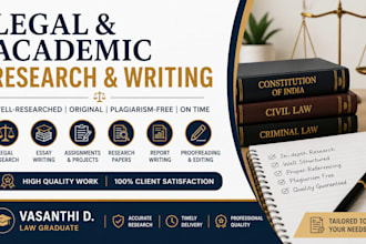 write legal research, essays, assignments and reports