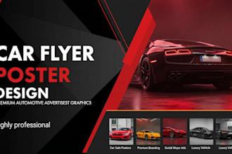 design a car ad, poster, banner, or flyer for car sales and websites